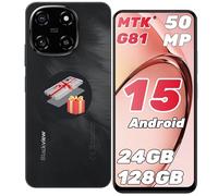 Blackview Color 6 Android 15 Telefonos Moviles, 24GB+128GB/2TB TF, MTK G81 Octa Core 2.0GHz,6,67" Super PD 50MP,4G Dual SIM Móvil, Face ID/Fingerprint/OTG/GPS/Funda de Smartphone