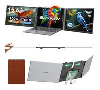 Blackview DCM8 Monitor Portátil Triple Ultradelgado,15,6" FHD 1080P IPS Extensor Pantalla Portátil Ordenador con Soporte,Certificación TÜV Luz Azul Baja,con 13"-17.3" Windows/Mac/Chrome/Switch/PS5