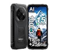 Blackview Fort 1 18GB+256GB Teléfono Móvil Resistente 2025, Android 15 Movil Irrompible, 10000mAh, 6.56" HD+ 90Hz, 16MP Cámara AI Smartphone Todoterreno, Dual SIM 4G Movil NFC/GPS/5G WiFi/FM,Negro
