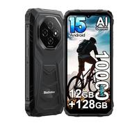 Blackview Fort 1 AI Móvil Resistente,12GB+128GB/2TB,6.56''HD+90Hz 4G Android 15 Móvil Irrompible,Batteria 10000mAh,16MP+8MP AI Cámara Móvil Rugerizado,IP68/NFC/3 Slot/OTG (Negro)