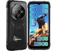 Blackview Fort 1 Android 15 Unbreakable Mobile, Battery 10000mAh Mobile Rugged, 12GB RAM+128GB ROM/TF 2TB, 6.56" HD+ 90Hz Mobile Phone, Gemini AI/NFC/OTG/GPS/3 Slots/IP68&IP69K/390g