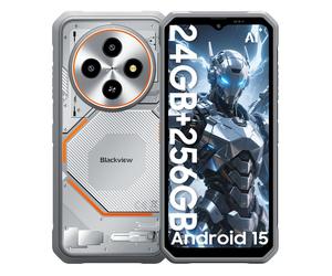 Blackview FORT 2 5G 8GB RAM 128/256GB ROM Android 15 Smartphone Rugerizado 6.56 pulgadas 90HZ Teléfono Móvil 5000mAh 8GB+256GB blanco