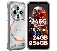 Blackview Fort 2 Android 15 Móvil Rugerizado, 245g&10.7mm Ultra Slim Moviles Resistentes, 24GB+256GB/2TB Movil Irrompible, MTK G81, 6.56" 450nit, Gemini AI, 16MP AI Caméra, IP69K/NFC/3 Anni Garanzia
