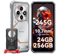 Blackview Fort 2 Android 15 Móvil Rugerizado, 245g&10.7mm Ultra Slim Moviles Resistentes, 24GB+256GB/2TB Movil Irrompible, MTK G81, 6.56" 450nit, Gemini AI, 16MP AI Caméra, IP69K/NFC/3 Anni Garanzia