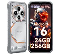 Blackview Fort 2 Android 15 Móvil Rugerizado, 245g&10.7mm Ultra Slim Moviles Resistentes, 24GB+256GB/2TB Movil Irrompible, MTK G81, 6.56" 450nit, Gemini AI, 16MP AI Caméra, IP69K/NFC/3 Anni Garanzia