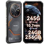 Blackview Fort 2 Android 16 Moviles Resistentes, 10.7mm Ultra Slim Móvil Rugerizado, 24GB+256GB/2TB Movil Irrompible, Gemini AI, MTK G81, 6.56" 450nit, 16MP AI Caméra, IP69K/NFC/3 Anni Garanzia/245g