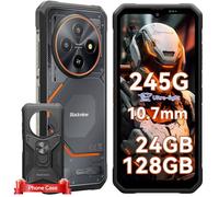 Blackview Fort 2 Movil Irrompible Android 15, Ultra Fino 10.7mm Movil Indestructible, 24(8+16) GB+128GB/2TB, Gemini AI, 6.56" HD+ 90 Hz, IP69K Impermeable, Cámara 16 MP+13 MP, 4G/NFC/OTG/GPS/245g