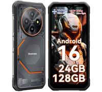 Blackview Fort 2 Movil Irrompible Android 16, Ultra Fino 10.7mm Movil Indestructible, 24(8+16) GB+128GB/2TB, Gemini AI, 6.56" HD+ 90 Hz, IP69K Impermeable, Cámara 16 MP+13 MP, 4G/NFC/OTG/GPS/245g