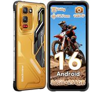 Blackview Fort 5 Android 16 Movil irrompible, 248g/10.7mm Ultra-Thin-Teléfono Movil, 6.78'' 120Hz, 108MP+50MP+13MP Visión Nocturna, 36GB+256GB/TF 2TB Mobile Rugged, Gemini AI/NFC/GPS/IP69K/700 Nits
