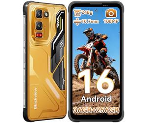 Blackview Fort 5 Android 16 Movil irrompible, 248g/10.7mm Ultra-Thin-Teléfono Movil, 6.78'' 120Hz, 108MP+50MP+13MP Visión Nocturna, 36GB+256GB/TF 2TB Mobile Rugged, Gemini AI/NFC/GPS/IP69K/700 Nits