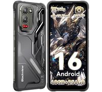 Blackview Fort 5 Movil irrompible Android 16, 108MP+50MP+13MP Visión Nocturna, 248g/10.7mm Ultra-Thin-Teléfono Movil, 36GB+256GB/TF 2TB Mobile Rugged, 6.78'' 120Hz, Gemini AI/NFC/GPS/IP69K/700 Nits