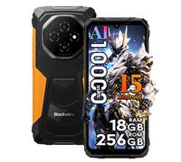 Blackview Fort1 4G Movil Irrompible Android 15, 18GB+256GB/2TB 10000mAh Teléfono Móvil Resistente IP68, 6.56" HD+ 90Hz, 16MP Cámara AI Smartphone Todoterreno,NFC/GPS/5G WiFi/FM/Gemini AI, Naranja