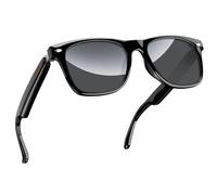 Blackview Gafas de sol inteligentes con Bluetooth 5.0 con altavoz abierto, compatible con asistente de voz, lente de bloqueo de luz azul, NEGRO, 5.67in × 5.75in × 1.65in