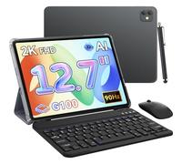 Blackview Link8 Android 15 Tablet 12,7" 36GB RAM+256GB ROM Tablets con Teclado Raton Lapiz Funda, Octa Core G100 Tablet 8400mAh 16MP+13MP 90Hz 2K FHD Display/Gemini AI/Widevine L1/BT5/5G WiFi/Face ID