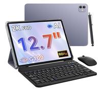 Blackview Link8 Tablet 13 Pulgadas,Android 15 Tableta con Teclado y Lapiz y Ratón,36GB RAM+256GB ROM,90Hz 2K FHD Display Octa Core G100 Gaming Tablet,16MP+13MP/Gemini AI/Widevine L1/8400mAh/Face ID