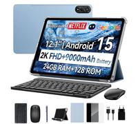 Blackview MEGA 2 Tablet Android 15 4G de 12 pulgadas 24 GB/36 GB de RAM 256 GB de ROM Widevine L1 24+128 azul