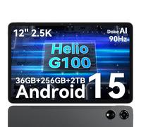 Blackview Mega3 de 12 Pulgadas, 90 Hz, Android 15, Tabletas para Juegos 2K FHD+, Chip Octa-Core 2,2 GHz G100 con IA, 36 GB de RAM + 256 GB de ROM (2 TB TF), WiFi 5G/8800 mAh/13 MP + 50 MP/Widevine L1