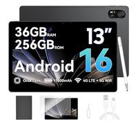 Blackview Mega8 Android 16 Tablet 13 Pulgadas, 90Hz 2K Tablet Táctil, 2.2GHz Octa-Core T620 Tablets Gaming, 12GB RAM + 256GB ROM/2TB TF, 4G LTE SIM, 11000mAh/50MP + 13MP/Gemini AI 2.0/Widevine L1