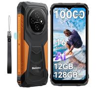 Blackview Móvil Irrompible Android 16, 12GB+128GB (TF 2TB) Móvil Rugerizado, 10000mAh Batería 6.56" HD+ Teléfono Movil AI Camera Face ID/Dual SIM/NFC/OTG/Gemini AI Movil Indestructible/3 Años Garantía