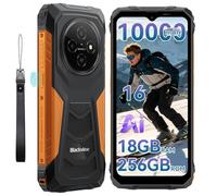 Blackview Móvil irrompible Android 16, 256GB+18GB (TF 2TB) Móvil Rugerizado,10000mAh 6.56" HD+ Teléfono Movil, AI Camera, Face ID/Dual SIM/OTG/390g Movil Indestructible 3 Años de Garantía