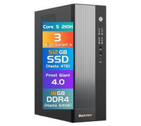 Blackview NEX60 Business Office Ordenador de sobremesa | 2026 Intel Core 5 210H - 13ª Gen | 16GB DDR4 | 512GB SSD | PC Win 11 Pro | WiFi 6 & Bluetooth 5.2 | USB 3.2 | 3 Años de Garantía