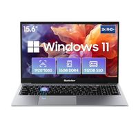 Blackview Ordenador Portátil 15,6" FHD+, 16GB DDR4 512GB SSD + TF, N150 3.6GHz/ UHD Graphics, Windows 11 Laptop, 38Wh, HDMI 2.0, Bluetooth, USB 3.0, Fingerabdruck. FaceID, WLAN 5G /Gris