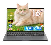 Blackview Ordenador Portatil Acebook 12, 16" FHD, 16GB RAM + 512GB SSD 2TB (hasta 3.5 GHz), Portatil con Windows 11 Pro, Core i5 Laptop, WiFi 5G de Doble Banda, Teclado QWERTY,Tipo-C, HDMI 2.0