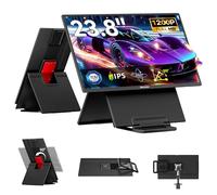 Blackview Portable Monitor, 23.8" 1080P FHD 100Hz, Monitor Gaming IPS, Soporte Ajustable Giratorio 90°, para Laptop, Desktop, MacBook, PS4/5, Compatible VESA