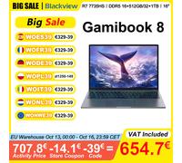 Blackview Portátil GamiBook 8 de 16 Pulgadas, AMD R7 7735HS, DDR5 16GB/32GB RAM, 512GB/1TB ROM, Windows 11 Pro, BT5.2, Wifi6 Gamibook 8 32+1T