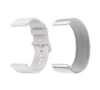 Blackview R30/R30Pro/R3/R50/R8/R3 Pro Smartwatch Correa de repuesto (silicona + trenzado), gris, 20 mm