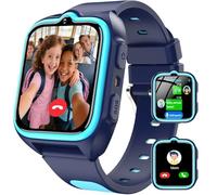 Blackview Reloj inteligente 4G para niños, GPS + LBS, rastreador Wi-Fi, reloj de teléfono SOS, podómetro y sueño, modo escolar, juegos de rompecabezas, linterna LED, impermeable IP68