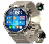 Blackview Reloj Inteligente Hombre con Linterna y Brújula, 1,45" Smartwatch con Llamadas Bluetooth, Pulsómetro, Oxímetro, Monitor de Sueño, Podómetro, 100+ Modos Deportivos, Batería Grande de 960 mAh