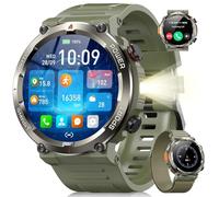 Blackview Reloj Inteligente Hombre con Linterna y Brújula, 1,45" Smartwatch con Llamadas Bluetooth, Pulsómetro, Oxímetro, Monitor de Sueño, Podómetro, 100+ Modos Deportivos, Batería Grande de 960 mAh