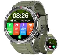 Blackview Reloj Inteligente Hombre - Llamadas Bluetooth, 1,39" Smartwatch con Pulsómetro/Oxímetro (SpO2)/Monitor de Sueño/Podómetro, 100 Modos Deportivos Pulsera Actividad para Android iOS (2 Correas)