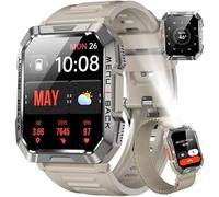 Blackview Reloj Inteligente Hombre - Llamadas Bluetooth, 2.01” Smartwatch Hombre con Linterna, Brújula, Pulsómetro, Monitor de Sueño, Podómetro, Notificación, Pulsera Actividad 100+ Modos Deportivos