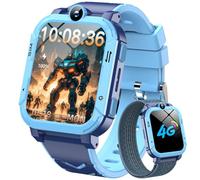 Blackview Reloj Inteligente Niño 4G, Videollamadas, Chat de Voz, 1.83” Smartwatch Niños con GPS Posición, SOS Llamar, Modo Escuela, Despertador, Podómetro, Calculadora, Batería Grande de 800 mAh, Azul
