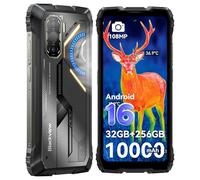Blackview Rock 3 Android 16 Movil Resistente con Telecamera Termica, 10000mAh, 108MP+50MP, 6,78" FHD+120Hz, IP68/IP69K, 32GB+256GB/1TB,NFC/GPS,3 Anni Garanzia