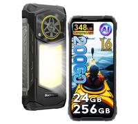 Blackview Rock 5 Android 16 Móvil irrompible 4G, 32GB+256GB/1TB, Lámpara Camping 400 Im, 6,78" FHD+ 120Hz AI Teléfono Móvil 20000mAh, Altavoz HiFi 5W, 108MP+50MP, Móvil Rugerizado IP69K/OTG/NFC, Negro