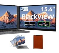Blackview SCM8 Monitor Portatil 15,6" FHD 100% sRGB 1200P IPS Pantalla Portatil Extensible,Certificación TÜV Luz Azul Baja,con HDMI/USB-A/Tipo-C Plug and Play,Windows/Mac/Chrome/Switch/PS5
