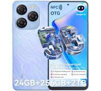 Blackview Shark 9 5G Smartphone 24GB+128GB/2TB Telefonos Moviles Libre, 50MP+8MP+2MP Movil, 6.67" 90Hz 700nits, 5000mAh, Super PD/Face ID/Gemini AI/Fingerprint Móvil Android 14