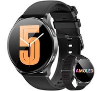 Blackview Smartwatch, Llamadas Bluetooth, Pantalla AMOLED de 1.43 Pulgadas, SpO2/Pulsómetro/Monitor de Sueño, Reloj Inteligente Hombre Mujer 100+ Modos Deportivos, Whatsapp Mensaje, Android & iOS