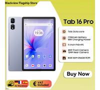 Blackview Tab 16 Pro Tablet PC 11'' Pantalla FHD+ T616 Octa Core 24GB(8+16) RAM 256GB ROM 7700mAh 4G Tablets Android 14 Blue