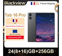 BLACKVIEW Tab 16 Pro Tableta táctil 24Go + 256Go-SD 1 A mAh 13MP + 8MP Android 14 Carga rápida-Modo PC SIM dual Negro