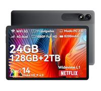 Blackview Tab 90 Tablet 11 Pulgadas, 24GB RAM +128GB ROM/TF 2TB Tablet Android 14, Dual 4G LTE & 5G WiFi, Widevine L1, Octa-Core Gaming Tablets, 8200mAh, BT5.0, Doble Cámara 13MP+8MP, Face ID