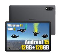Blackview Tab 90 WiFi Androd 15 Juegos Tablet 11 Pulgadas 2025, 12GB+128GB+1TB Octa-Core Gaming Tablet, 8200mAh, 5G WiFi Tableta PC, Widevine L1, Toma 3,5 mm, OTG, FM, Hall, Modo PC, Negro