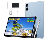 Blackview Tab16 Pro 2025 Juegos Tableta11 Pulgadas, 24GB+256GB/2TB Tablet Android 14, 4G LTE 5G WiFi, 2K FHD+ Gaming Tablet, 7700mAh, 13MP, Modo PC, Bolígrafo Inteligente + Funda, 2 Años Garantía,Azul