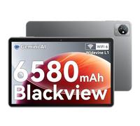 Blackview Tablet 10 Pulgadas,Gemini AI Tableta,6580 mAh Battery, Widevine L1,WiFi 6,IPS HD+, Type-C, Dual Cámara, Google GMS, 12GB+64GB/2TB,2.0GHz Quad-Core,3.5 mm Jack/GMS/BT5.0