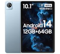 Blackview Tablet 10 Pulgadas Tableta Android 14, 12GB+64GB/2TB, WiFi 6, 6580 mAh Battery, Widevine L1, IPS HD+, Type-C, Dual Cámara, Google GMS, 2.0GHz Quad-Core,3.5 mm Jack/BT5.0/GMS