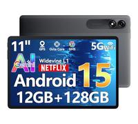 Blackview Tablet Android 15 Tab90 WiFi, 12 GB + 128 GB (TF 2 TB) Octa Core Tablet 11 pulgadas, 8200 mAh 10 W Tableta táctil Dual Camera 13 MP+8 MP con Widevine L1, GMS, Bluetooth 5.0
