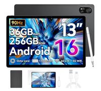 Blackview - Tablet Android 16 13" MEGA8.36GB RAM + 256GB ROM 90Hz 2K FHD, Pantalla Grande, Tableta de Juegos, Octa Core T620, 50MP + 13MP, batería 11000mAh, 4G LTE + 5G WiFi/GPS/WideVine L1